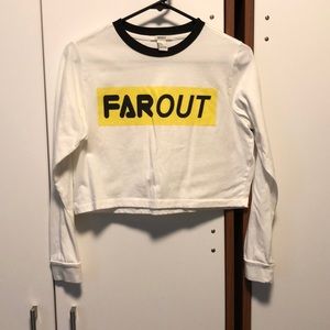 Forever 21 long sleeve crop top